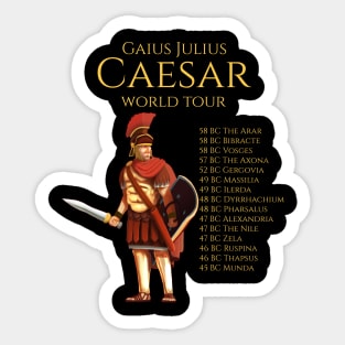 Gaius Julius Caesar World Tour Sticker